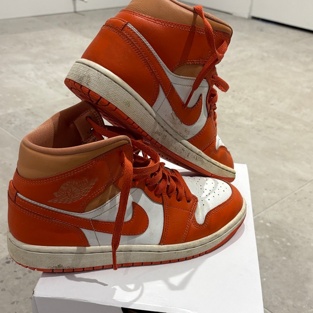 Jordan Summit White and Cosmic Clay Sneakers